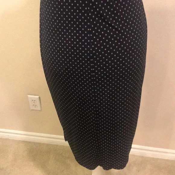 En Focus Sleeveless Pullover front gather, faux wrap, Midi Dress-Size 8 - Picture 8 of 9